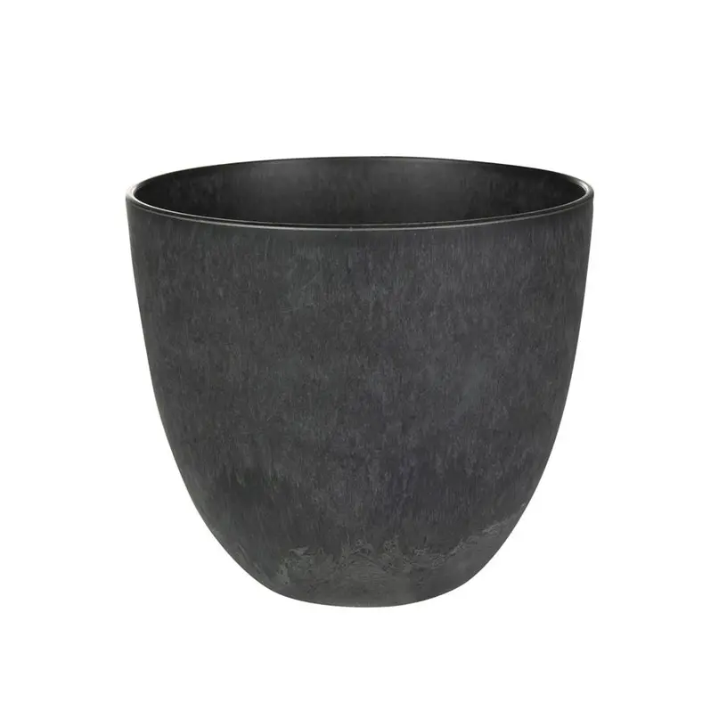 Artstone Pot bola noir D23 H20