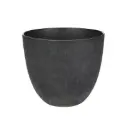 Artstone Pot bola noir D23 H20