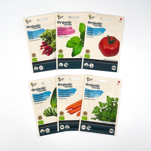 [Buzzy-M001] Paquet de semences fines herbes et Potager - BIO