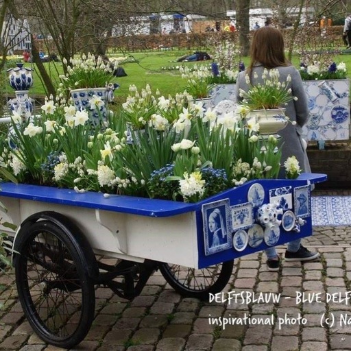 [AM99008] Bleu de Delft Jardin 40 p - BIO